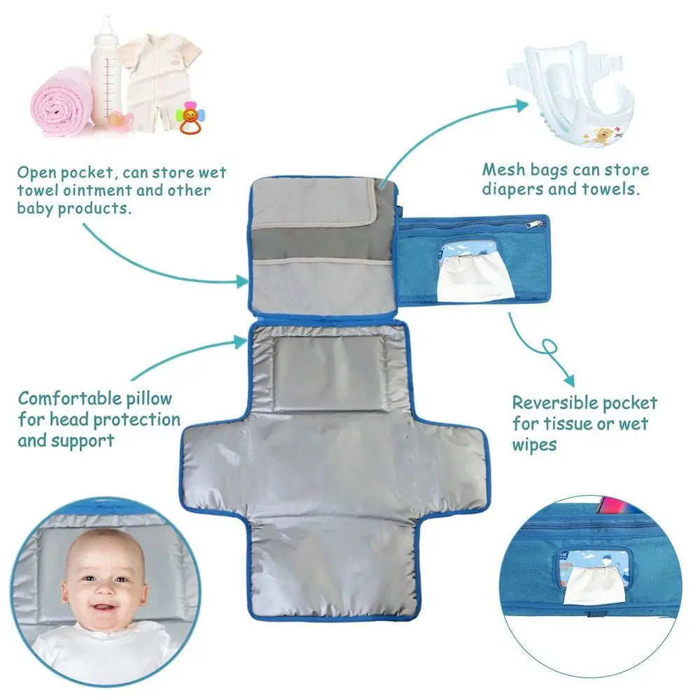 Portable Diaper Changing Pad | Waterproof Baby Changing Station Kit | Travel Essentials