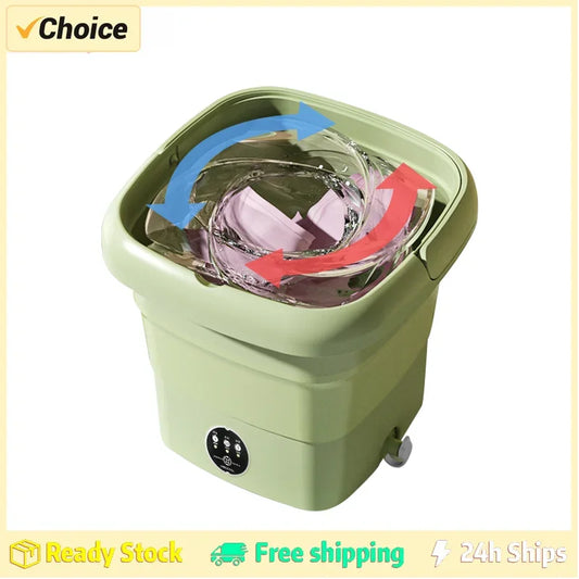 Portable Folding Washing Machine: For Clothes & Socks