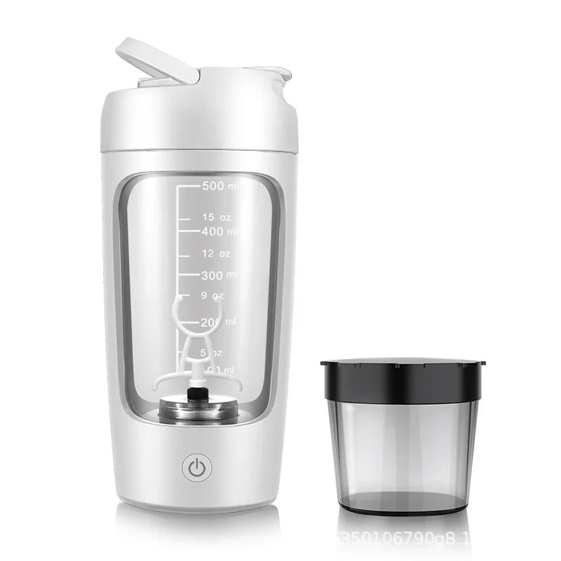 500ML Electric Protein Powder Mixing Cup Automatic Shaker Bottle Mixer Shake Bottle Milk Coffee Blender Kettle fro Gym outdoor