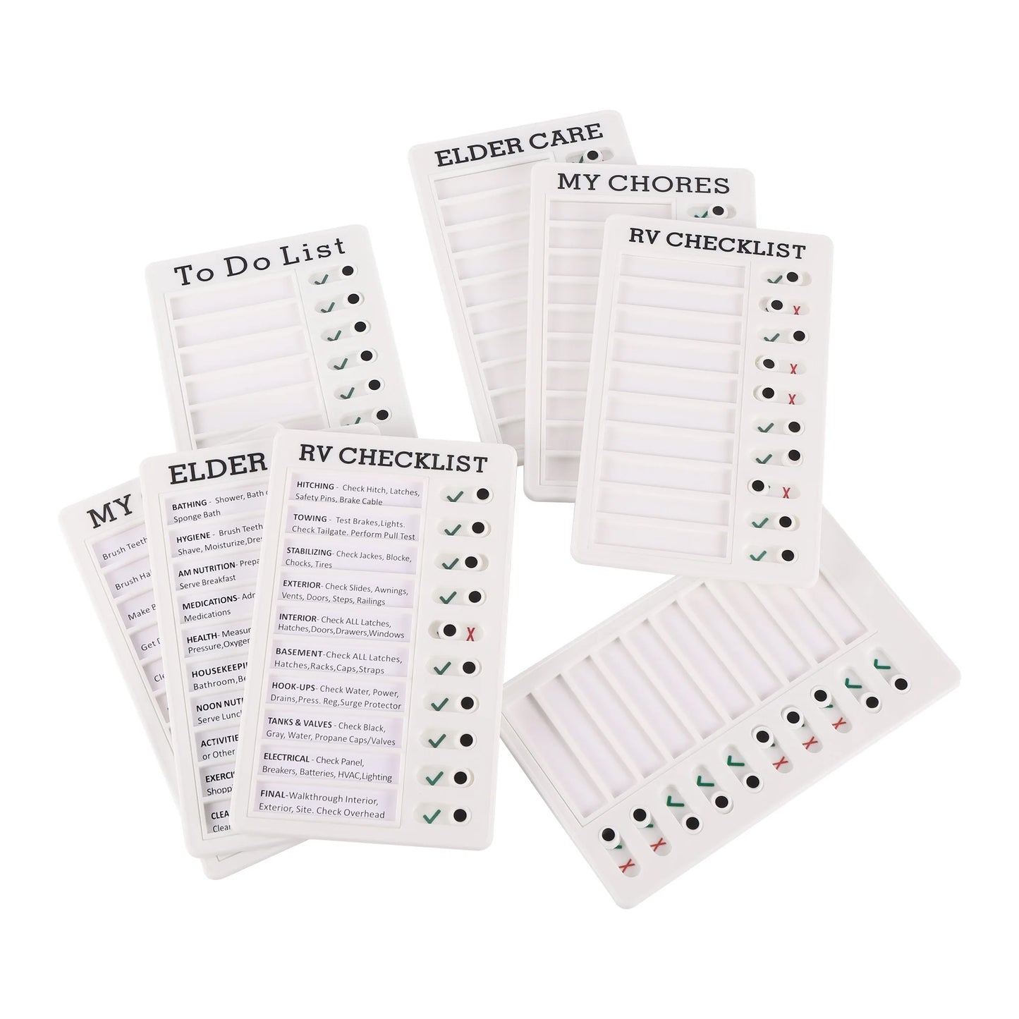 Reusable My Chores Checklist Daily Planner Memo Plastic Board Chore Chart Responsibility Behavior for Kid Self-discipline Card