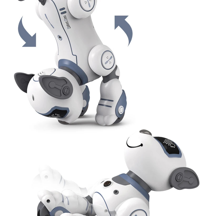 "Smart Intelligence Remote Control Robot Dog - Voice Command, Programmable, Touch-Sense, Music & Stunt Toy